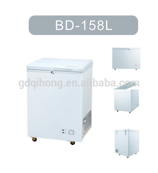 Hot Selling 158L DC AC CHEST FREEZER FOR HOME AND COMMERCIAL USE 220V 50HZ 110V 60HZ BD 158L