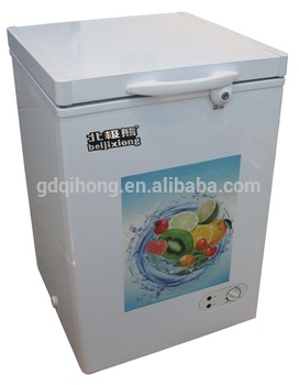 Hot Selling 108L DC AC CHEST FREEZER FOR HOME AND COMMERCIAL USE 220V 50HZ 110V 60HZ BD 108L