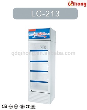 LC 213 213L Air cooling Vertical Showcase bottle cooler Refrigerator 110V 127V 220V 50HZ 60HZ with CE CB SASO SONCAP