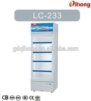 Single glass <font color='red'>door</font> <font color='red'>vertical</font> <font color='red'>display</font> chiller 233L CB CE <font color='red'>cola</font> <font color='red'>fridge</font>