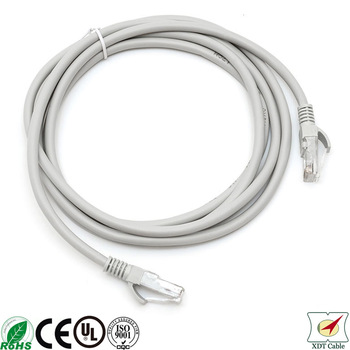 RoHS Copper PVC Jacket outdoor fiber UTP CAT6 patch cord