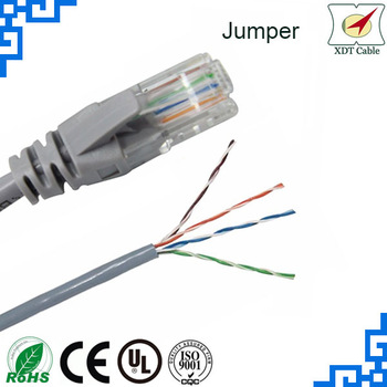 Patch Cable factory supply cat5 network extension cable utp cat5e lan cable 4pr 24awg
