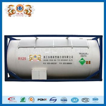 Refrigerant Gas Pentafluoroethane R125 for air compressor use