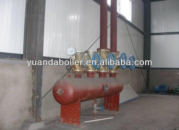 Boiler steam header steam distribution header