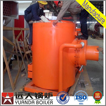 biomass burner connect with steam boiler hot water boiler