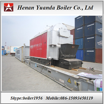 DZL Chain grate stoker 1ton 2 ton Coal boiler