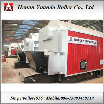 DZL Chain grate stoker 1ton 2 ton Coal boiler
