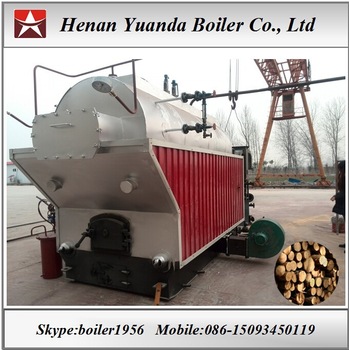 Industrial fire tube wood log burning boiler stove furnace