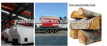 Quick steam generation 1tph 1000kg 60hp wood steam boiler 1ton boiler wood fired