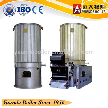 manual operation vertical package conductive oil boiler heater on coal wood biomass fuels