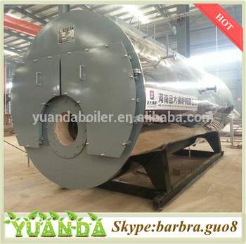 Automatic fire tube type biogas fired hot water heating boilers