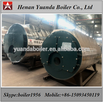 Low pressure Fire tube Natural gas fired steam generator