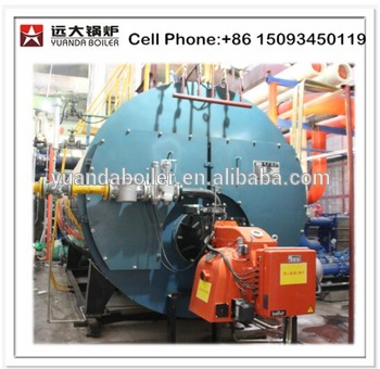 Low pressure 10 bar horizontal lpg steam boiler