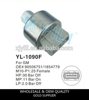 YL 1090Fpressure switch for passenger car GM OE 1854779 90506751 high and low pressure