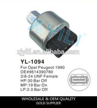 YL 1094 pressure switch for passange car PEUGEOT OE 9616390780 high and low pressure