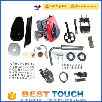 Powered four stroke scooter 49cc gasoline motorized bicycle performance parts