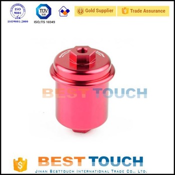 Car modification aluminium reusable fuel filter For Honda Accord
