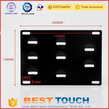 Adjustable plate black front bumper tow hook <font color='red'>auto</font> license plate frame for <font color='red'>BMW</font> 2011 2016 <font color='red'>e46</font> <font color='red'>m3</font>
