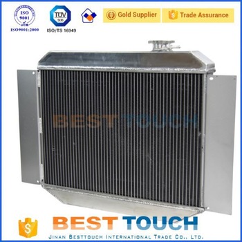 High performance automobile louvered fin radiator for mercedes w163