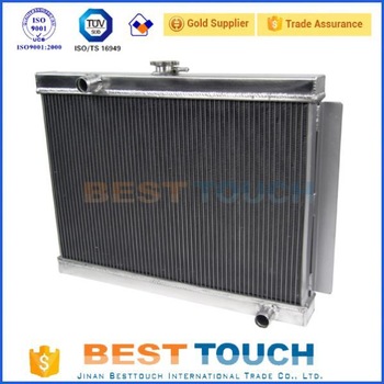 FULL Alumium Auto custom plain fin radiator for peugeot 406