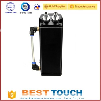 Auto black square aluminum universal oil catch tank aluminium universal oil tank can for vitara suzuki