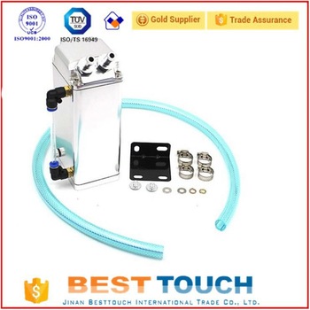 Auto silver square aluminum hdpe jerry can 0 75l fuel catch tank for top 10 gasoline brands
