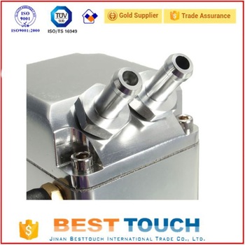 Motorized chrome square aluminum fuel tank cap oil can with spout for rx8