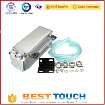 High quality chrome square aluminum auto parts oil catch tank breather tank for toyota vellfire 2015