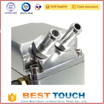 Auto chrome square aluminum oil breath tank breath filter for toyota hiace