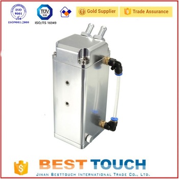 Alloy silver square aluminum aluminium oil catch can high performance oil catch tank for vitara suzuki