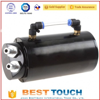 Environmental protection black round aluminum car black <font color='red'>oil</font> catch <font color='red'>tank</font> <font color='red'>oil</font> <font color='red'>storage</font> <font color='red'>tank</font> for car