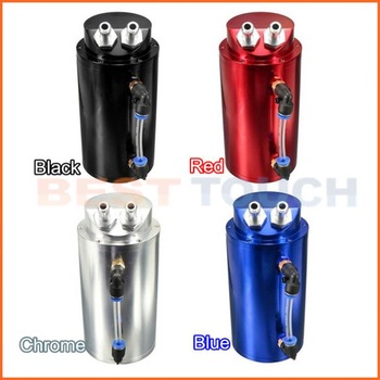 Gasoline chrome round aluminum jdm oil catch tank catch tank for denso toyota parts