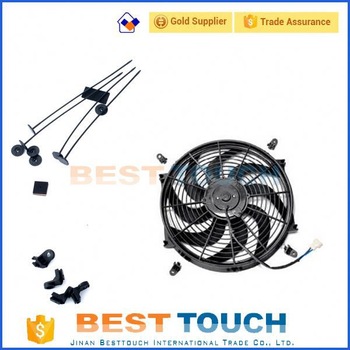 Customized 12V/24V 80w/120w 07’’/09’’/10’’/12’’/14’’/16’ inch automobile parts condenser car motor for SUZUKI