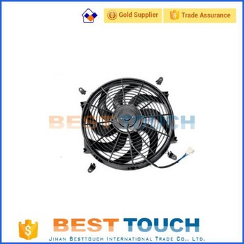 Customized 12V/24V 80w/120w 07’’/09’’/10’’/12’’/14’’/16’ inch automobile plastic fan blade for motor for LANDCRUISER