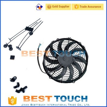 Universal 12V/24V 80w/120w 07’’/09’’/10’’/12’’/14’’/16’ inch slim radiator fan motor for SUZUKI