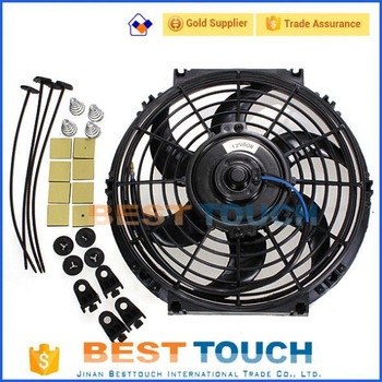 Universal 12V/24V 80w/120w 07’’/09’’/10’’/12’’/14’’/16’ inch double dual radiator fans for SUZUKI