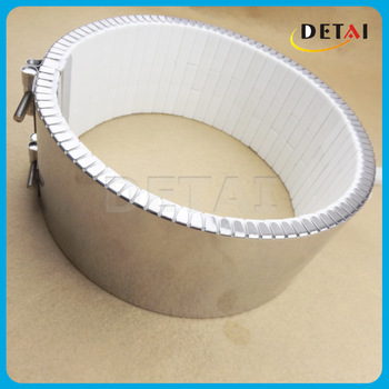 Electric power source stainless steel coated ceramic band heater