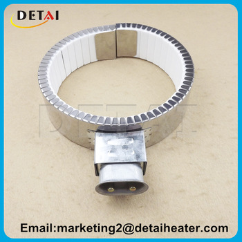 Detai Customized Ceramic Heater Coil Heating Resistance 220v