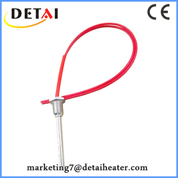 Stainless Steel Cartridge Heater Tube With Silicone Rubber Wire