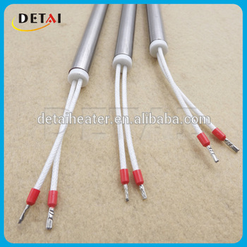 Electric cartridge heating resistance with ceramic bead