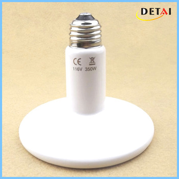 110v 120v white ceramic <font color='red'>heat</font> emitter brooder <font color='red'>infrared</font> <font color='red'>pet</font> <font color='red'>reptile</font> heater bulb