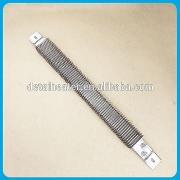 Stainless steel electric square tubular finned heater exchanger
