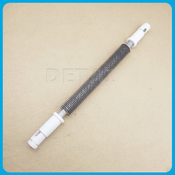 Stainless steel electric straight finned strip heater with ceramic cover