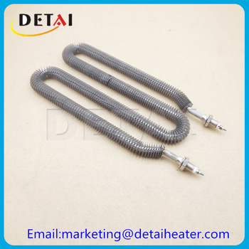 Detai stainless steel w shape finned tubular heater
