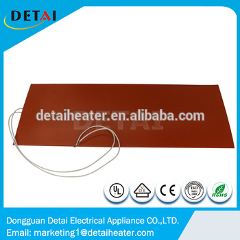 Flexible Heat Resistant Silicone Pad Rubber Heater
