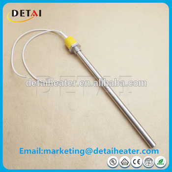 OEM rod type immersion water heater with flange