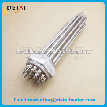 380v 3 phase ultra low watt density electric water heater elements