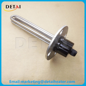 380v 6kw 3 phase immersion heating element with customized round flange