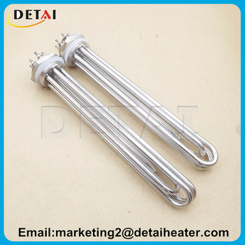 Incoloy 800 Material Immersion Water Heater 3 Phase Heater Tube