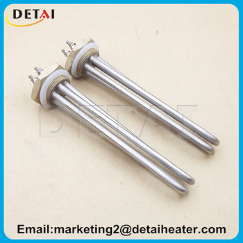 Brass Flange Screw in Water Heater Element with Dual Voltage